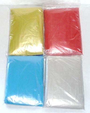 Regnslag / poncho med hætte i flere farver
