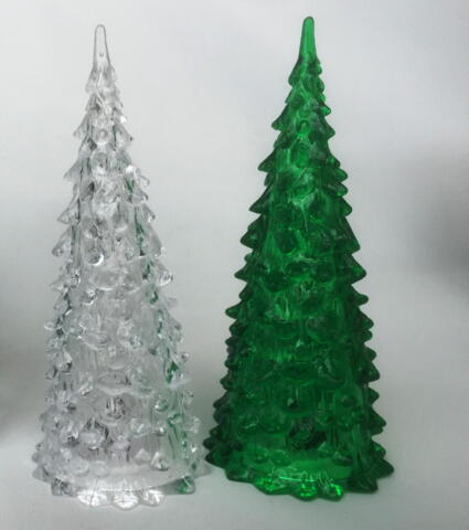 Akryl LED juletræ 16 cm