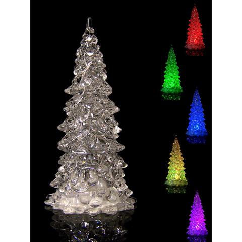 Akryl LED juletræ 12,5 cm