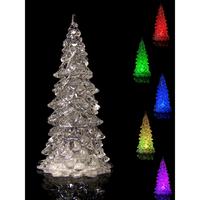 Akryl LED juletræ 18 cm